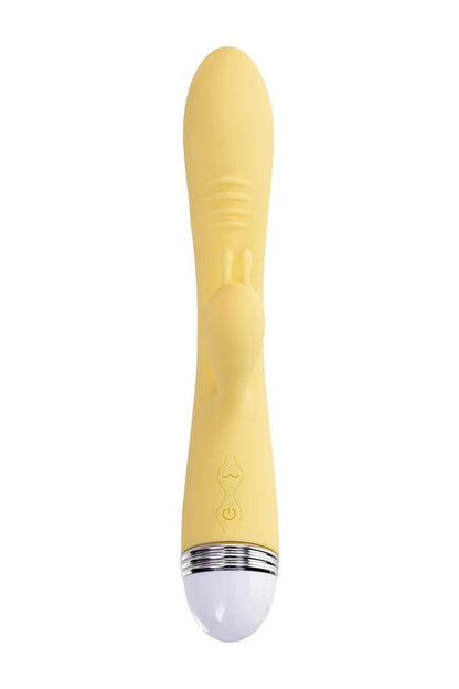 2-Wibrator króliczek Flovetta Aster silikonowy żółty USB 22 cm-2