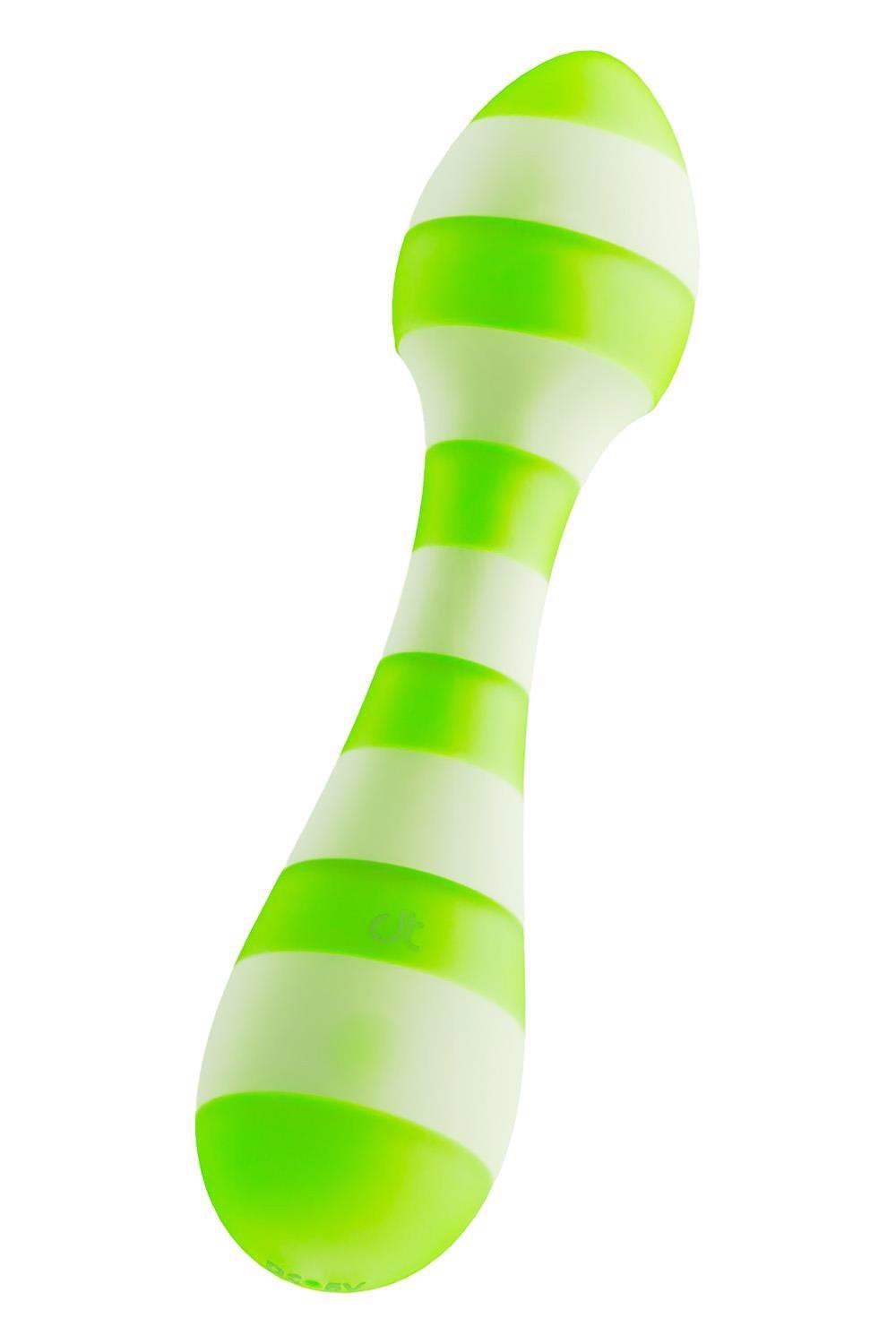 3-Wibrator wand Glitz Green Girl zielony USB 14,5 cm-3