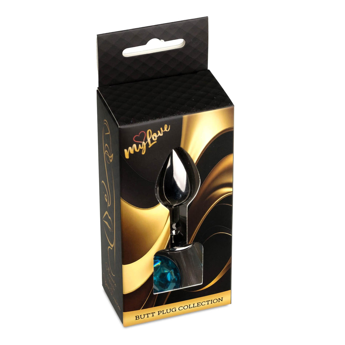 3-Biżuteria analna stalowa MyLove Toys jasnoniebieska 7 cm-3