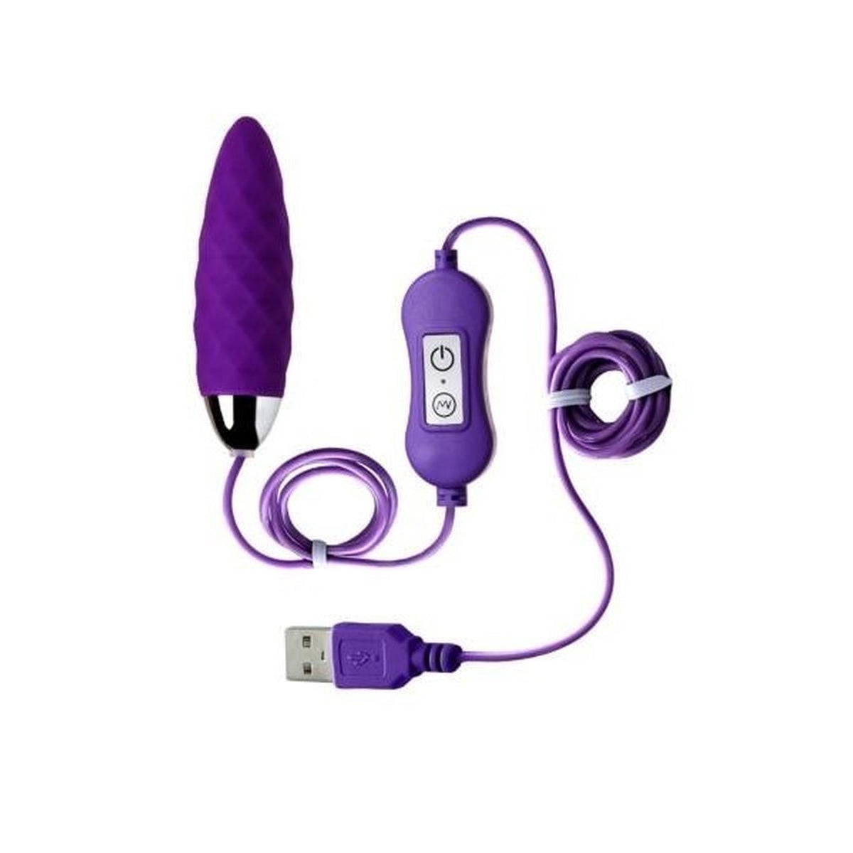 2-Jajko wibrujące Cony A Toys silikonowe fioletowe z pilotem 7,6 cm-2