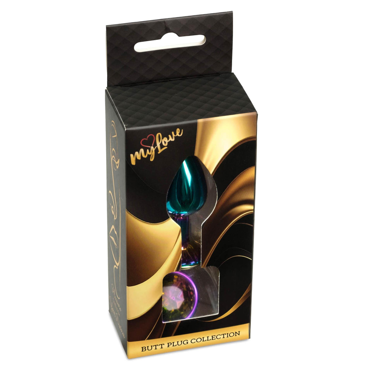 1-Korek analny ze stali nierdzewnej z diamencikiem MyLove Toys 7 cm-1