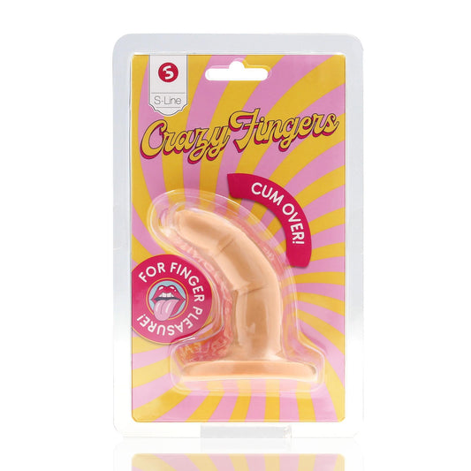 1-Dildo palcowe Cum Over S Line cieliste-1