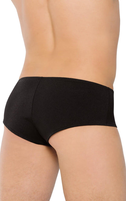 1-Szorty erotyczne z kołnierzykiem i muchą SoftLine czarne XL-1