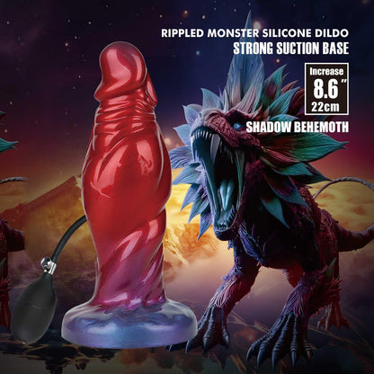 2-Dildo silikonowe nadmuchiwane monster Shadow Behemoth 22 cm Power-2