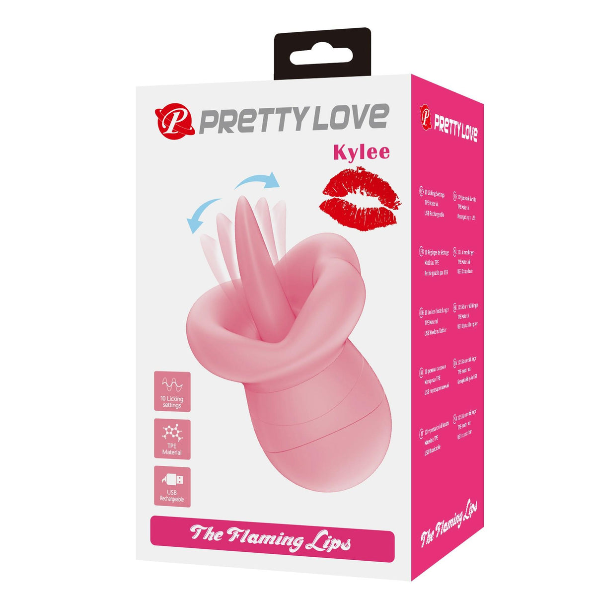 4-Stymulator liżący Pretty Love Kylee 10 trybów USB TPE-4
