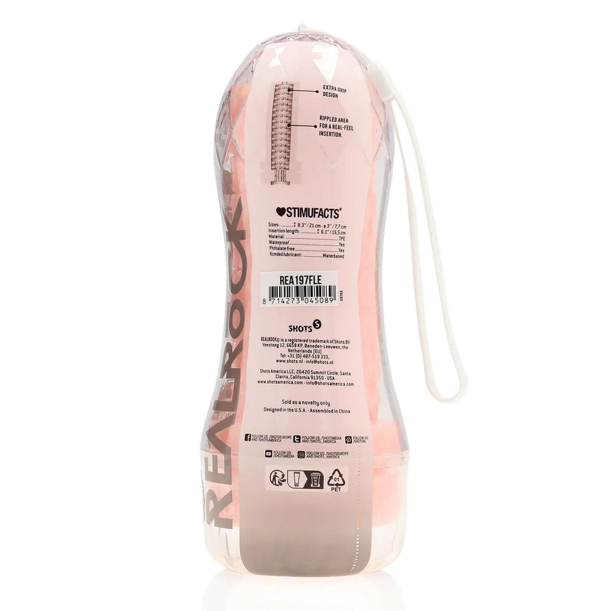 4-Masturbator teksturowany RealRock TPE 21 cm-4
