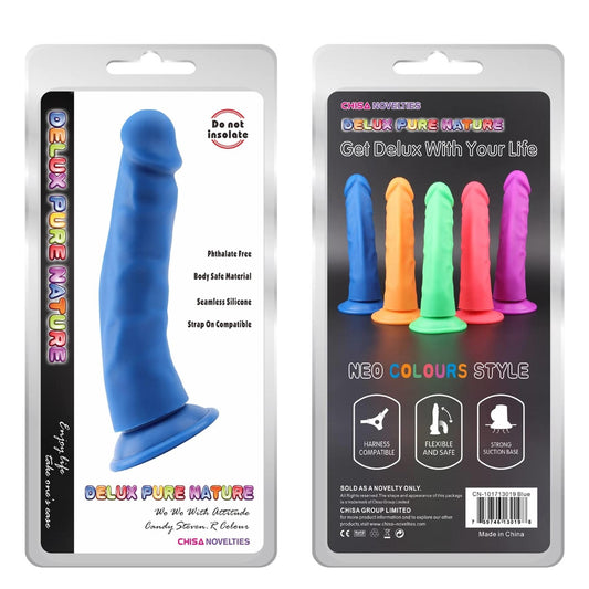 2-Dildo analne silikonowe Steven R niebieskie 22.5 cm-2