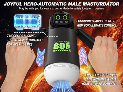 2-Masturbator 7 funkcji ssania i wibracji B Series Fox booster USB-2