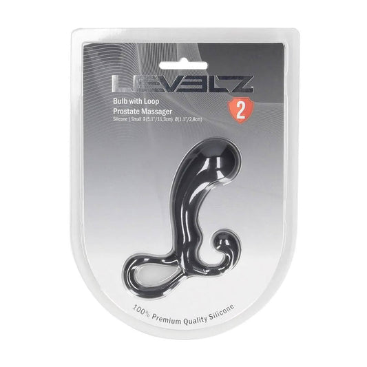 1-Masażer prostaty silikonowy Levelz S czarny 11 cm-1