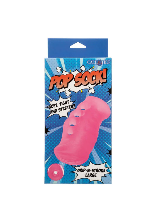 2-Masturbator z uchwytem Grip N Stroke Calexotics różowy 16 cm-2