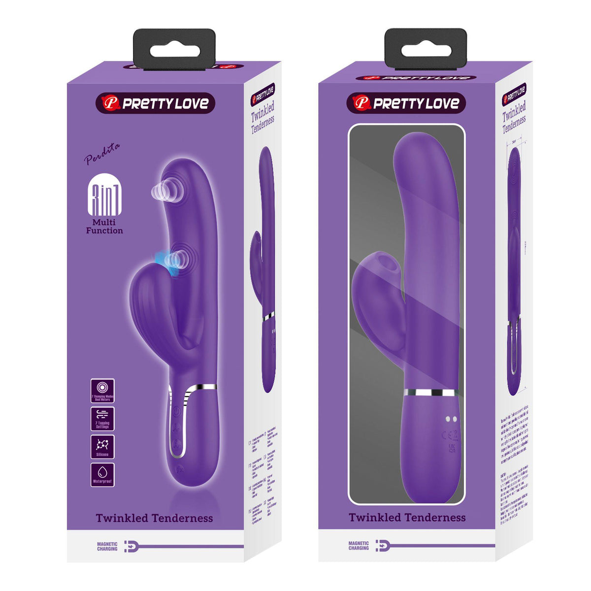 6-Wibrator króliczek Pretty Love silikonowy 14 funkcji USB-6