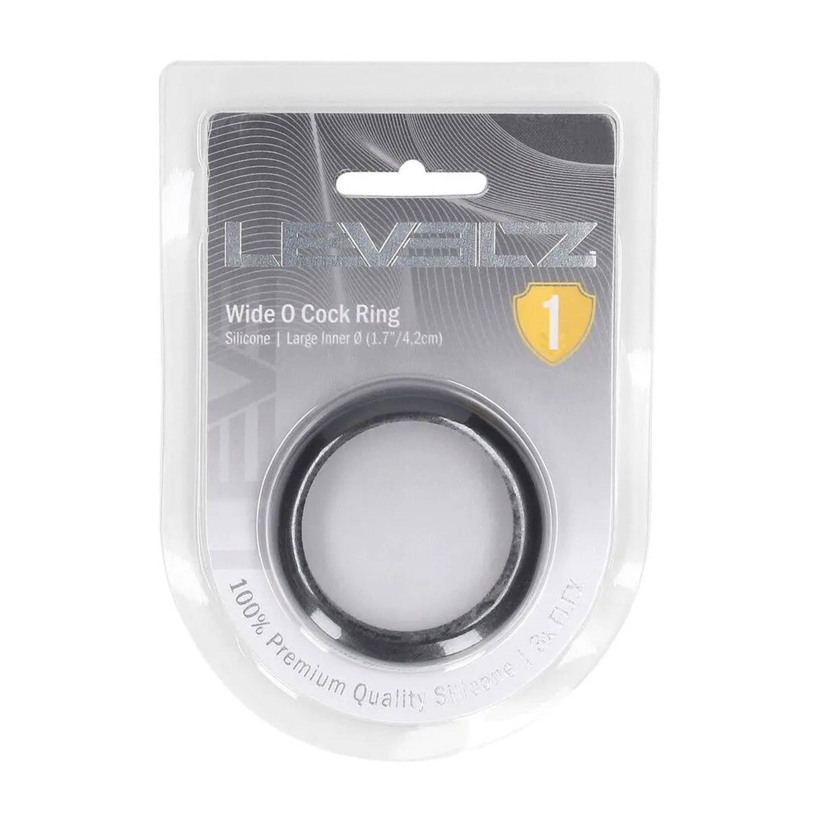 2-Pierścień erekcyjny silikonowy Levelz L 42 mm czarny-2