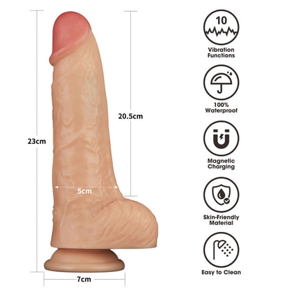 2-9'' Vibrating Power Basics Cock-2
