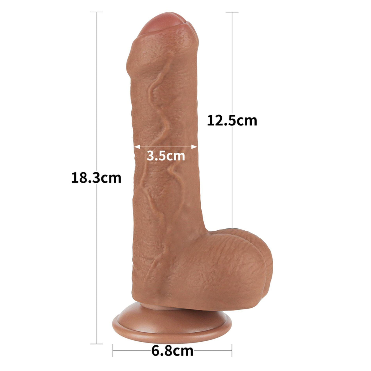 2-7'' Sliding Skin Dual Layer Dong Brown-2