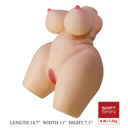 3-Masturbator waginalno analny Crazy Bull Grace TPR 37 5 cm-3