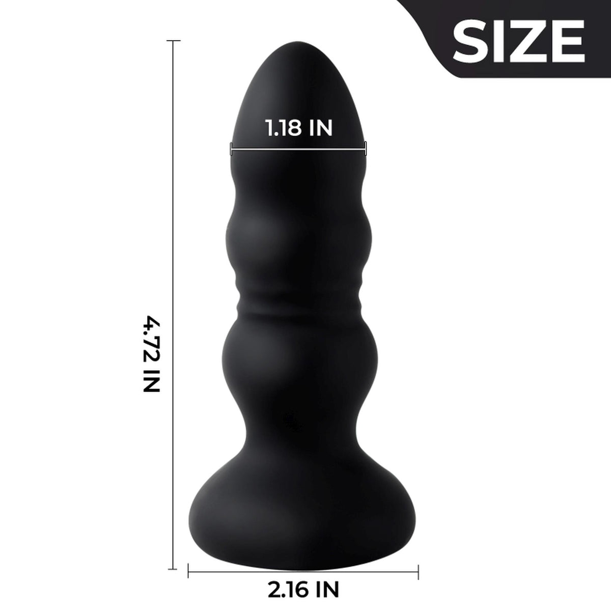 2-Wibrujący korek analny oświetleniowy silikonowy wodoodporny B Series Cute-2