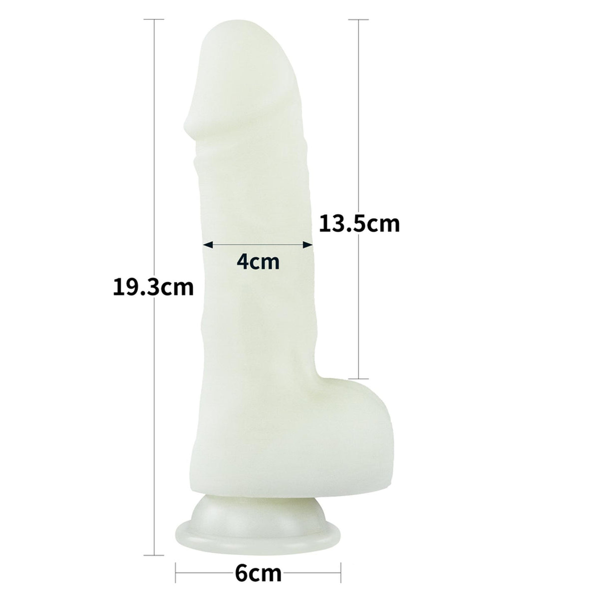 1-Dildo silikonowe świecące w ciemności Lovetoy Lumino Play 19 cm-1