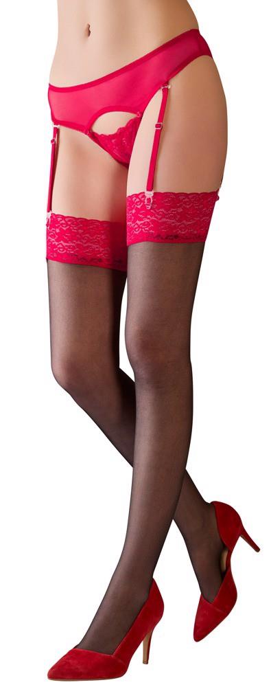 2-Stockings black/red 6-2