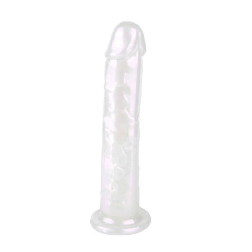 1-Dildo perłowe Pearl realistyczne 20 cm z przyssawką-1