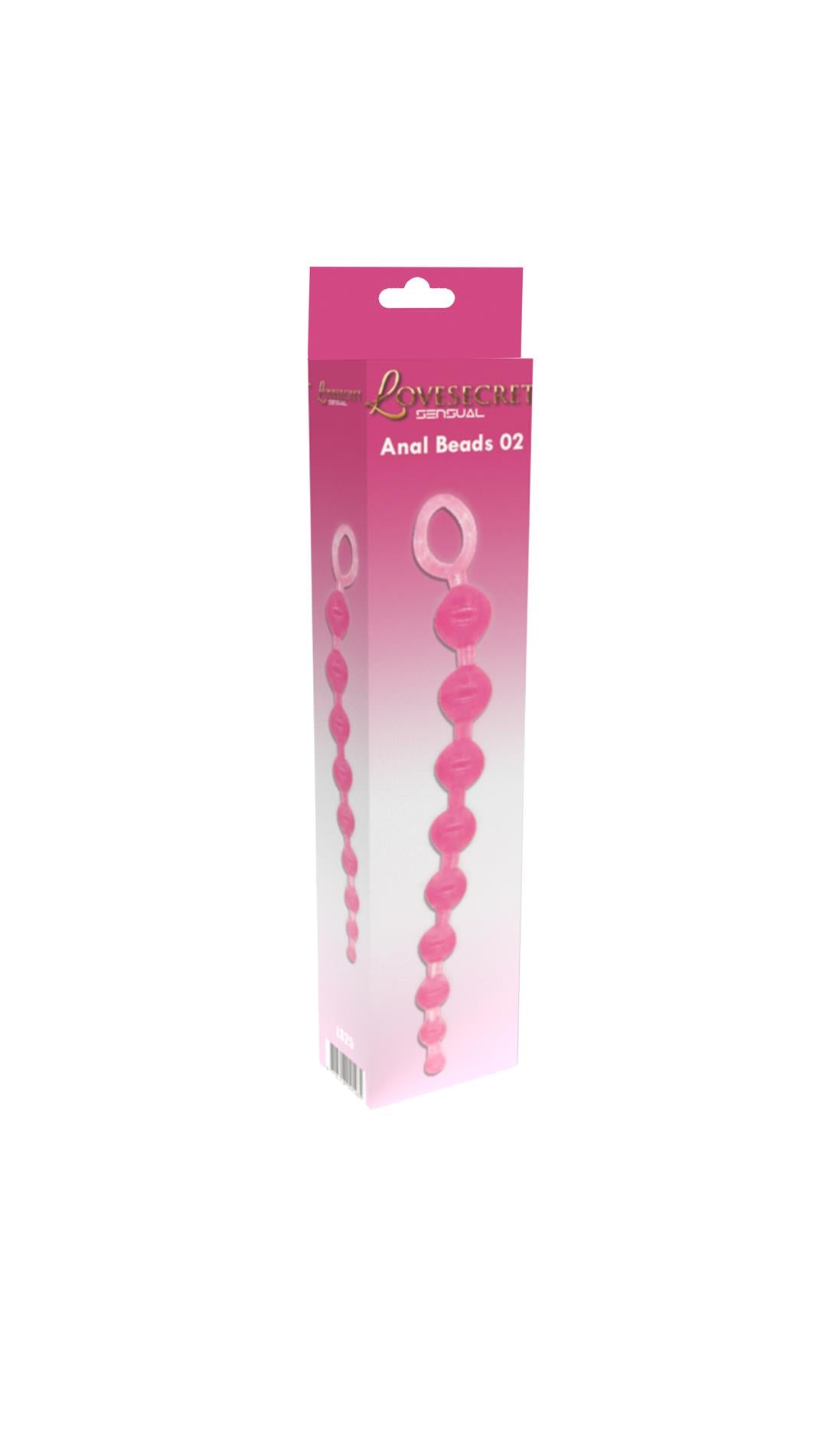 2-Koraliki analne silikonowe Lovesecret różowe 30 cm-2
