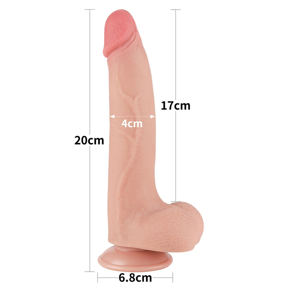 1-8.5'' Sliding Skin Dual Layer Dong Flesh-1