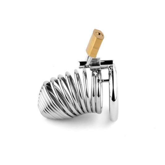 2-Stalowa spiralna klatka na penisa B Series HeavyFun 7,7 cm-2