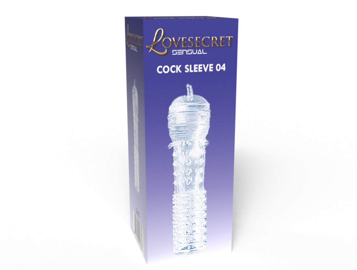 3-Rękaw na penisa przezroczysty z wypustkami Lovesecret 12,5 cm-3