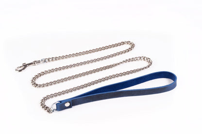 2-Smycz łańcuchowa Crazy Horse Whips Collection niebieska-2