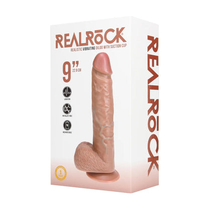 1-Wibrator realistyczny RealRock z moszną cielisty 25 cm-1