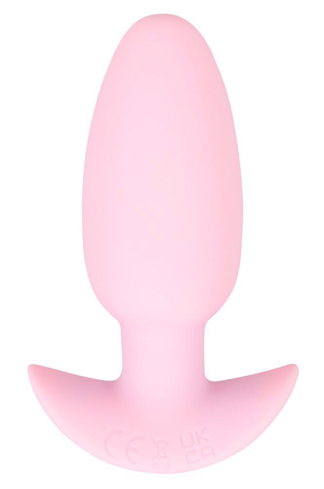 1-Korek analny wibrujący Cuties silikonowy różowy USB 8 cm-1