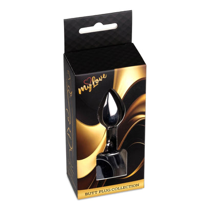2-MyLove Toys - Jewellery Dark Silver PLUG- Black-2