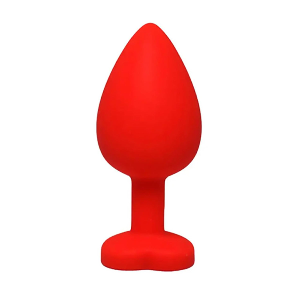 1-Czerwony silikonowy korek analny serduszko Small Fantasy kryształ 7 cm-1