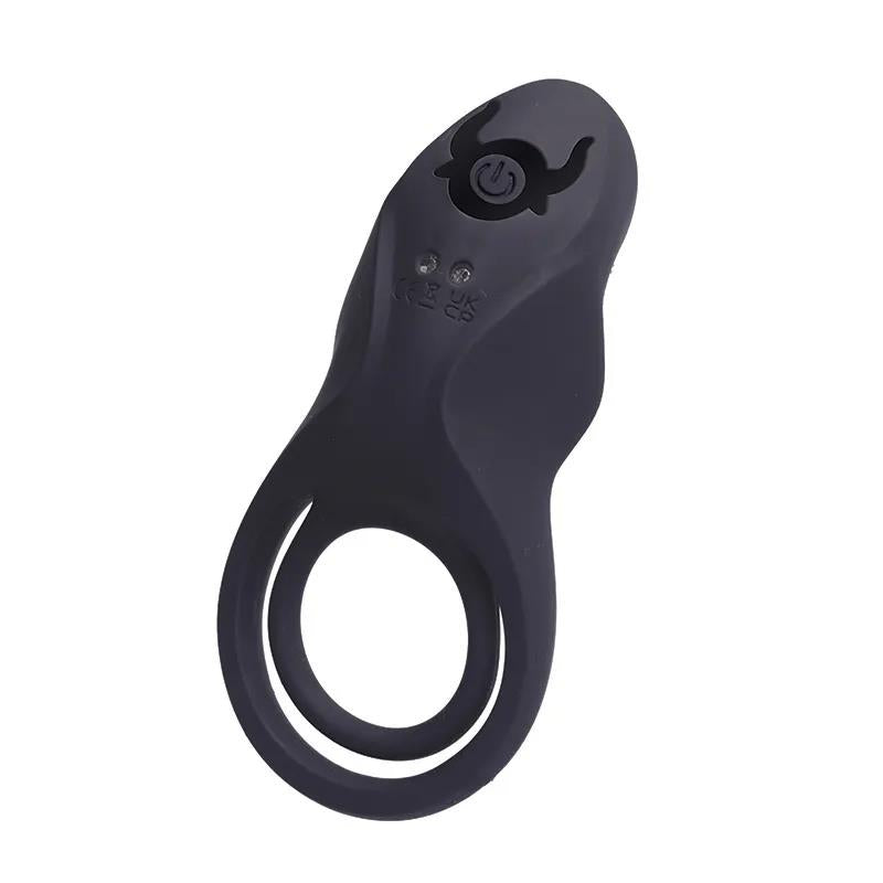 1-Podwójny pierścień wibrujący Hermes z pilotem Fantasy silikonowy USB-1