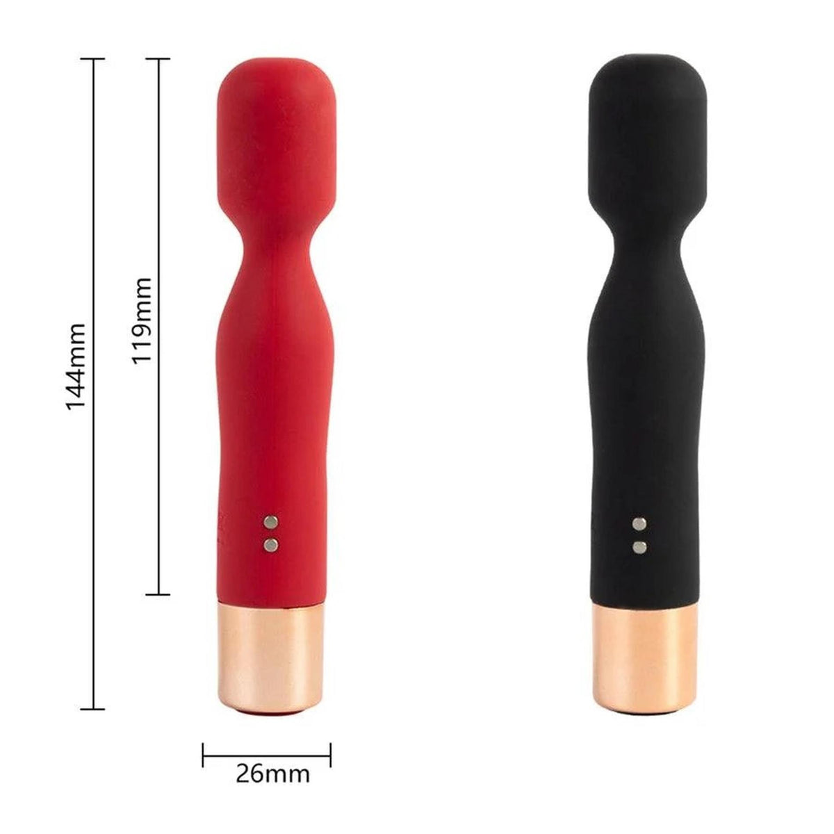 1-Masażer silikonowy USB czerwony 7 funkcji Lyla-1