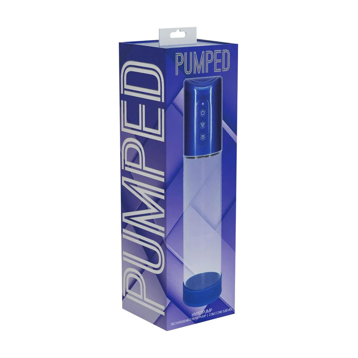 2-Pompka elektryczna HyperPump Pumped niebieska metaliczna USB-2