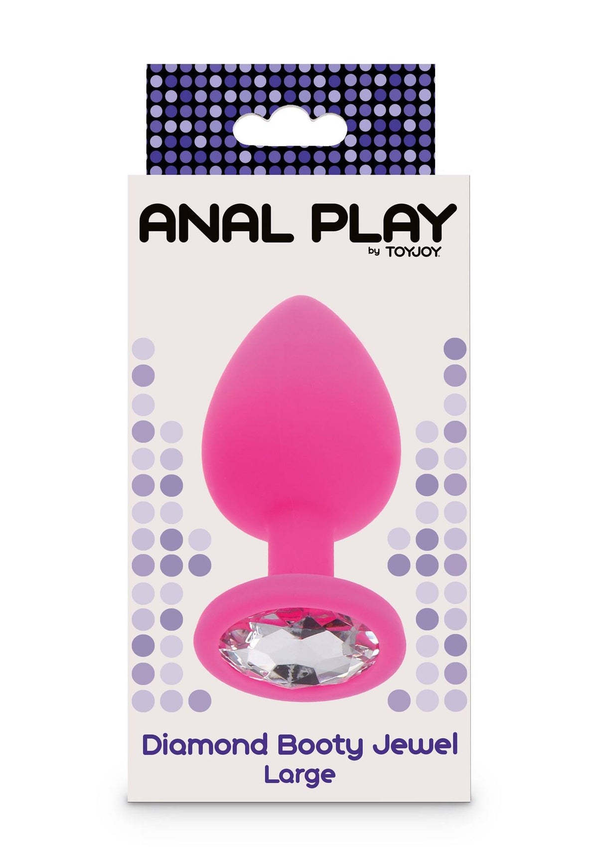 2-Korek analny z kryształkiem Diamond Booty Jewel różowy 9 cm-2