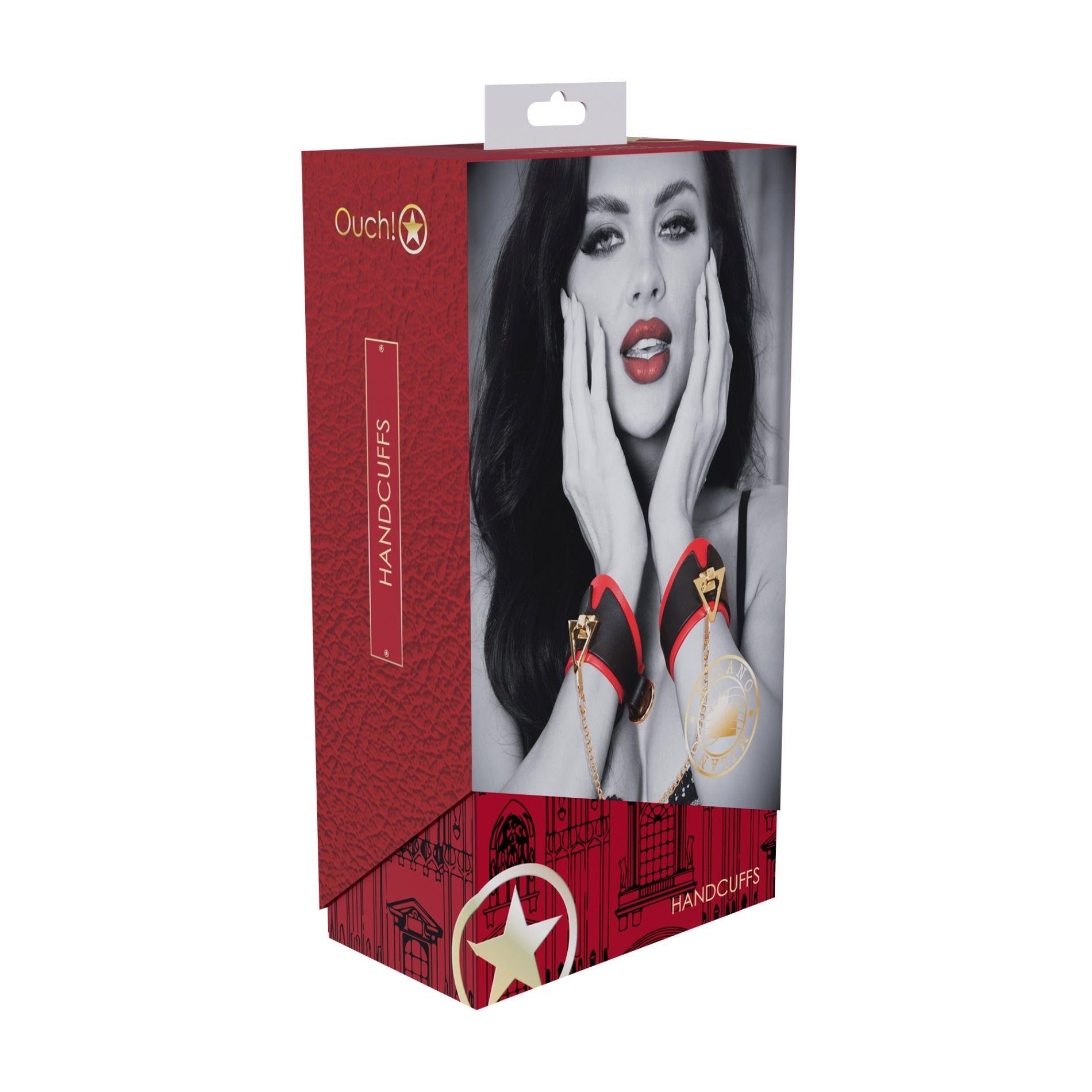 1-Milan Collection - Handcuffs - Black/Red-1