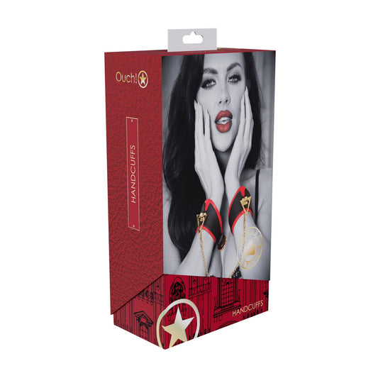 1-Milan Collection - Handcuffs - Black/Red-1