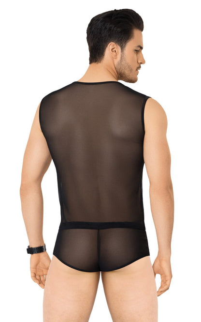 1-Siatkowa koszulka i szorty SoftLine 4605 czarne M/L-1