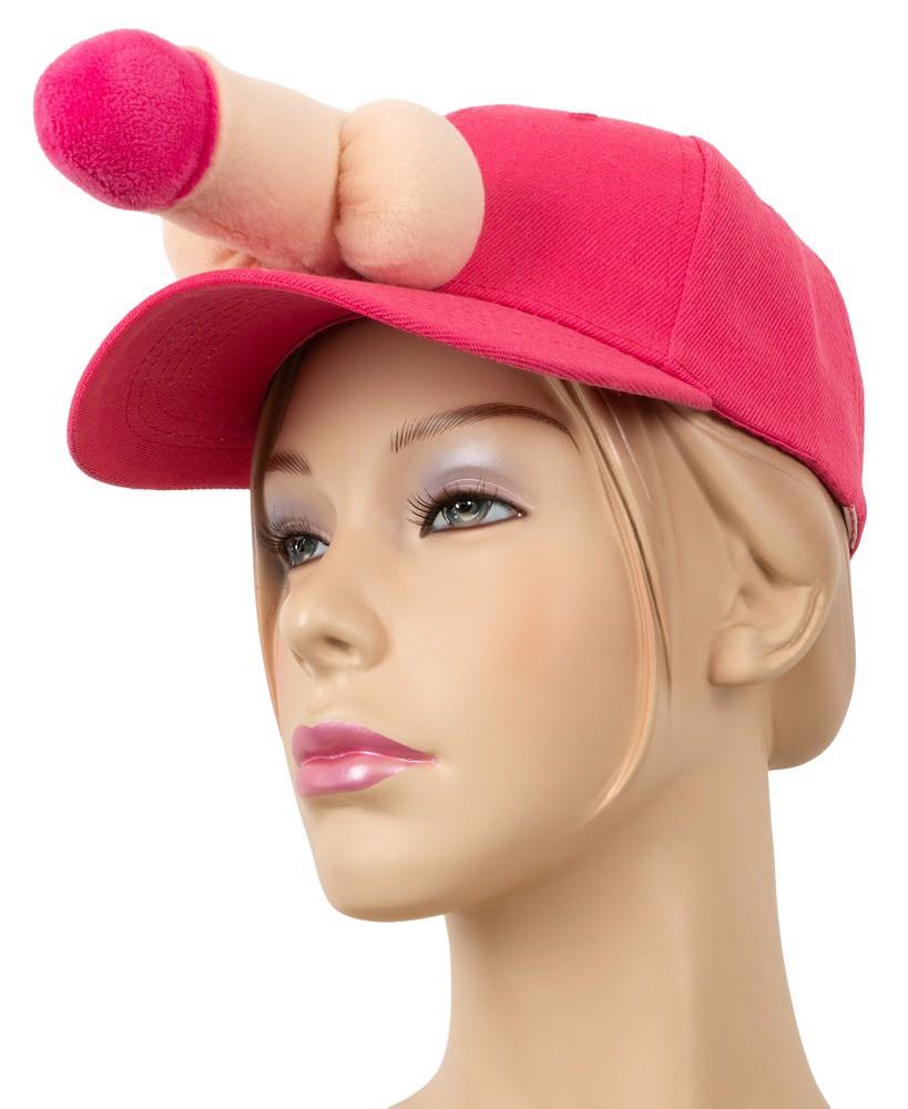 2-Czapka z daszkiem z pluszowym penisem Orion różowa-2