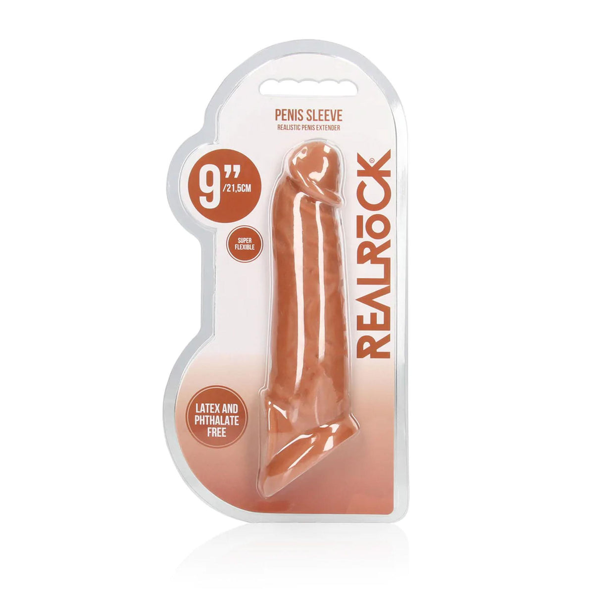 1-Superrealistyczna przedłużka na penisa RealRock TPE 20 cm-1