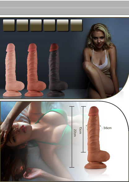 2-8.5"" Real Extreme Dildo Flesh-2