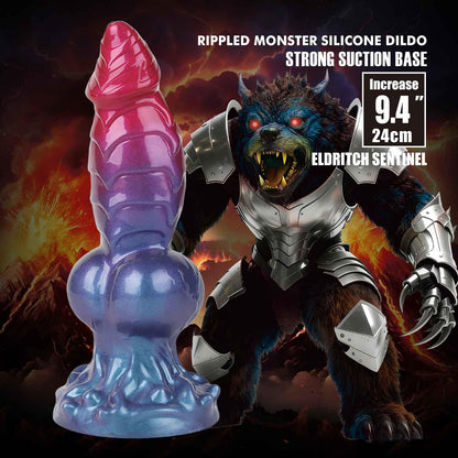 3-Power Monsters Eldritch Sentinel – 24 cm Rippled Monster Silicone Dildo-3