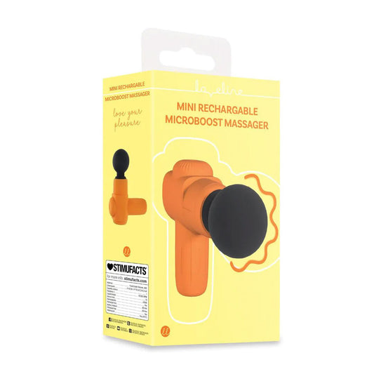 2-Mini Rechargable Microboost Massager - Orange-2