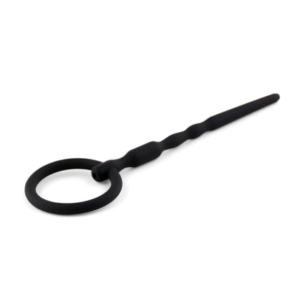 1-Silikonowy penis plug z kanałem B Series HeavyFun 13,5 cm-1