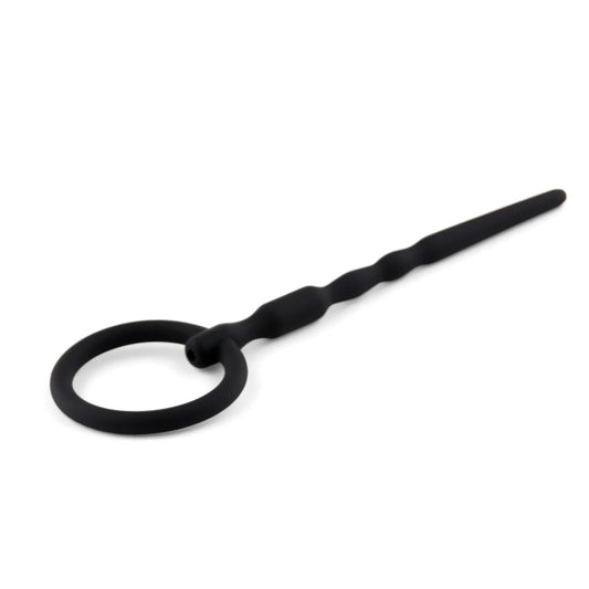 1-Silikonowy penis plug z kanałem B Series HeavyFun 13,5 cm-1
