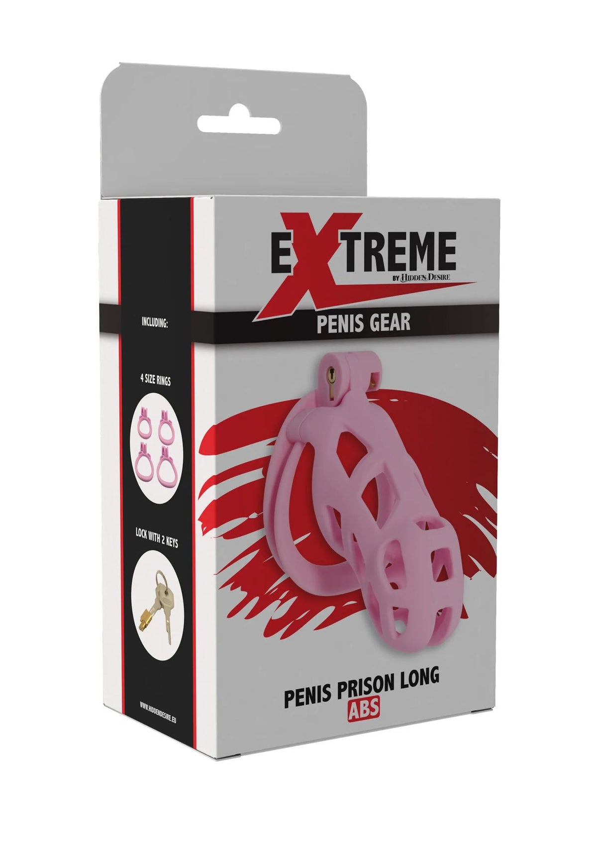3-Klatka na penisa Penis Prison Hidden Desire różowa 11 cm-3
