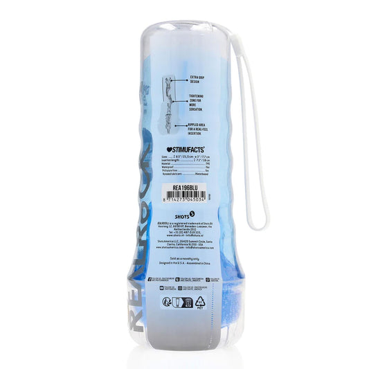 1-Masturbator RealRock Easy Rider niebieski TPE 21,5 cm-1