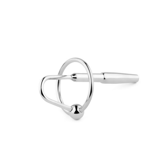 2-Metalowy plug do cewki ze stali nierdzewnej z pierścieniem 8 cm-2
