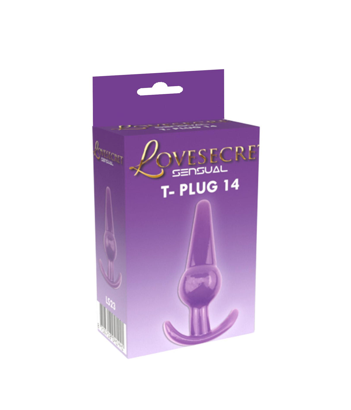 2-Korek analny elastyczny TPE Lovesecret Sensual fioletowy 12,6 cm-2
